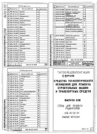 Выпуск 010 Стенд для ремонта и испытания радиаторов НАБ-00-00-00