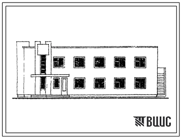 Типовой проект 416-7-147м Здание отдыха водителей пункта обслуживания подвижного состава на 10 автопоездов для строительства в 1 климатическом районе с наличием вечномерзлых грунтов