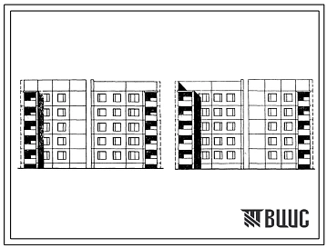 Типовой проект 125-023 Блок-секции 5-этажные 10-квартирные угловая левая и правая