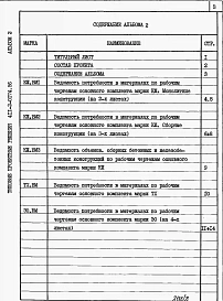 Альбом 2 Ведомости потребности в материалах.     