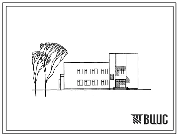 Типовой проект 244-9-27 Лечебный блок для пионерского лагеря санаторного типа на 360 мест. Для строительства в 1В климатическом подрайоне, 2 и 3 климатических районах
