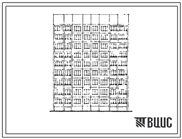 Типовой проект 464Д-0150 Девятиэтажная блок-секция на 36 квартир (двухкомнатных 2Б-18, трехкомнатных 3Б-18). Для строительства во 2В климатическом подрайоне г.Новополоцка