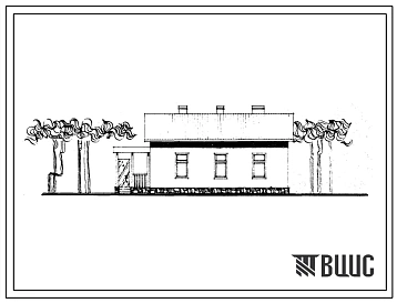 Типовой проект 184-52-172с Одноэтажный одноквартирный жилой дом с четырехкомнатной квартирой типа 4Б (для индивидуального строительства).