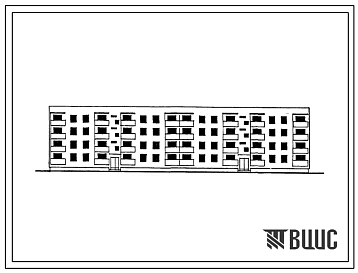 Типовой проект 152-70-8с Четырехэтажный жилой дом на 64 квартиры для малосемейных с несущим сборномонолитным железобетонным каркасом и заполнением стен из кирпича. Для строительства в 3 строительно-климатической зоне, в районах с сейсмичностью 9 баллов
