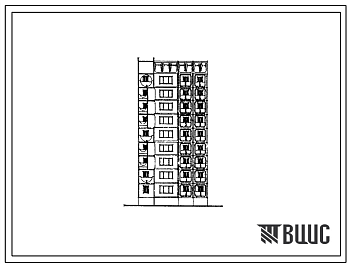 Фасады Типовой проект 97-0351с.23.88 9-этажный компоновочный объемно-планировочный элемент КОПЭ 9.5 для Кемеровской области
