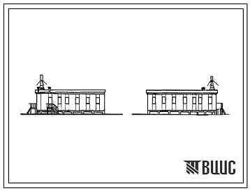 Типовой проект 1с-100-4 Сборный щитовой дом для экспедиционных баз на 15 человек