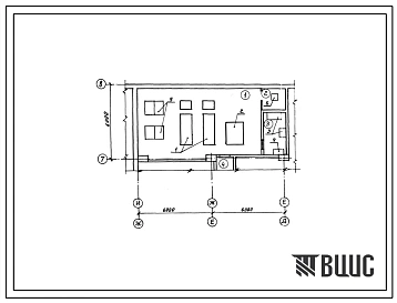 Типовой проект 0407-01-2.85 Дизельная электростанция встроенная мощностью 250кВт к типовым проектам в-3-150-82/13 (в-1у-150-80/4)