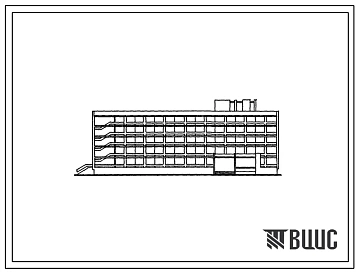 Типовой проект 242-9-10с/81 Спальный корпус на 250 мест для домов отдыха. Для строительства в 4 климатическом районе сейсмичностью 7 и 8 баллов