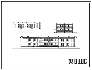 Типовой проект 113-17-5/73 Двухэтажный двухсекционный жилой дом на 12 квартир (однокомнатных 1Б-4, двухкомнатных 2Б-4, трехкомнатных 3А-4). Для строительства в 1В климатическом подрайоне, 2 и 3 климатических районах.