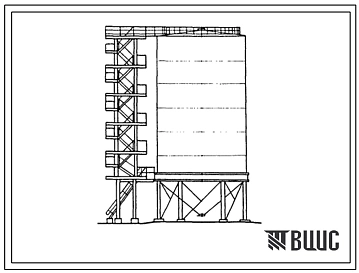 Типовой проект 405-4-106.85 Склад вспученного перлитового песка вместимостью 600 м3