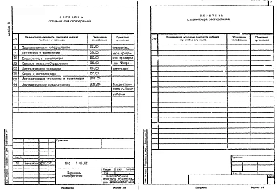 Альбом 4 Спецификации оборудования     