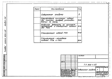 Альбом 4.8 Автоматизация. Проект производства монтажных работ. Спецификации (вариант для открытой системы теплоснабжения)