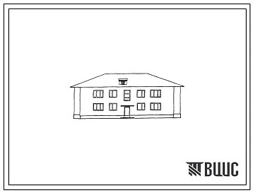 Типовой проект 114-52-72СП Односекционный двухэтажный 8-квартирный кирпичный жилой дом (двухкомнатных-6, трехкомнатных-2).