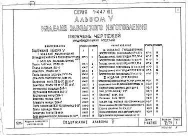 Альбом 5. Изделия заводского изготовления