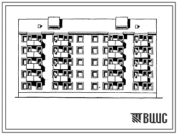 Типовой проект 114-05с.85 Блок-секция 5-этажная 2-секционная 30-квартирная рядовая-торцовая 1А.1Б.1Б.2Б - 1А.1Б.1Б.2Б