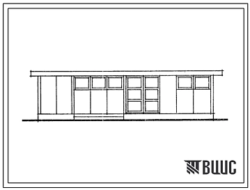 Типовой проект 186-000-387.13.86 Одноэтажный двухкомнатный летний садовый домик (для строительства в Латвийской ССР)