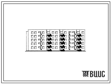 Типовой проект 114-08с 5-этажная 35-квартирная торцевая блок-секция со стенами из кирпича для строительства в районах с сейсмичностью 8 баллов.
