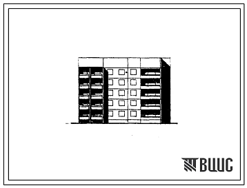 Типовой проект 90.1-084.84 Блок-секция 5-этажная 20-квартирная 1Б-3Б-3Б-4Б угловая (90 градусов) для городов Ульяновск, Воронеж, Иваново, Калининград, Тамбов