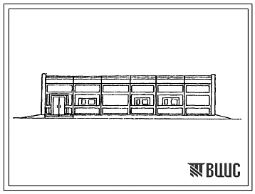 Типовой проект 407-3-598.91 Здание релейных панелей общей площадью 335 м2 из элементов БМЗ (ЗПР-12х30-БМЗ-120)