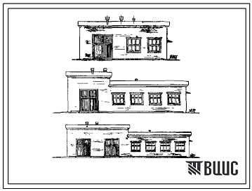 Типовой проект 416-7-28 Здание вспомогательного назначения на базовых подстанциях до 330 кв (вариант в кирпиче)