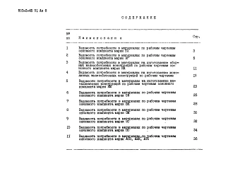 Альбом 8 Ведомости потребности в материалах