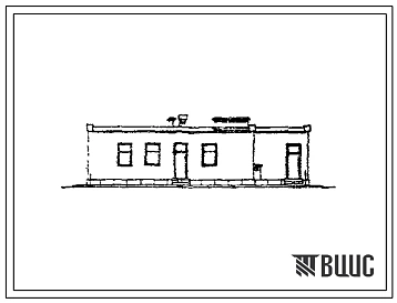Типовой проект ВП-293-70с (33-13-КК(МК) Караульное помещение на 5 постов с КПП. Сейсмичность 7 и 8 баллов