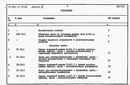 Альбом 9  Подъемная машина типа Ц-2х1,5. Сметы и ведомости потребности в материалах     
