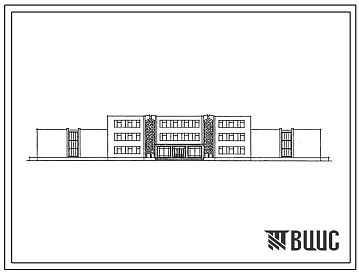 Типовой проект 225-1-582с.13.87 Общеобразовательная средняя школа на 18 классов (694). Для Азербайджанской ССР