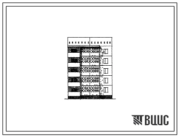 Типовой проект 148-023сп Пятиэтажная блок-секция рядовая на 10 квартир (двухкомнатных 2Б-5, трехкомнатных 3Б-5). Для строительства в 4Г климатическом подрайоне г.Самарканда сейсмичностью 7 баллов на грунтах 2 типа просадочности