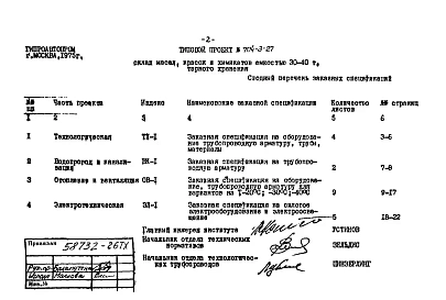 Альбом 3 Заказные спецификации
