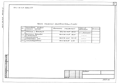 Альбом 5 Спецификация оборудования