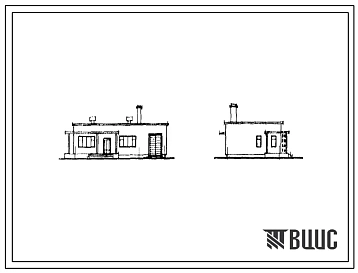 Типовой проект 505-33 Береговая спасательная станция 3 разряда. Здание одноэтажное. Стены кирпичные.