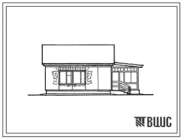 Типовой проект 181-209-28.84 Дом 1-этажный с 3-комнатной квартирой типа 3Б. Для строительства в 1В климатическом подрайоне, 2 и 3 климатических районах Казахской ССР.