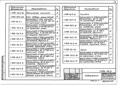Выпуск 4 Установка и крепление осевых вентиляторов В-2,3-130; В-06-300-6/25; ВО-13-290. Рабочие чертежи