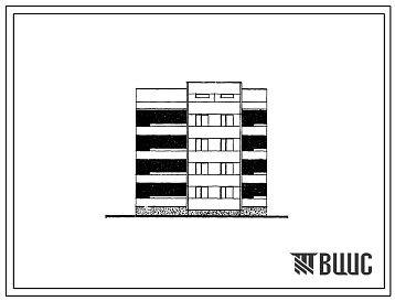 Типовой проект 26-052/1 Четырехэтажная блок-секция рядовая на 8 квартир (трехкомнатных 3А-4, четырехкомнатных 4А-4). Для строительства во 2 и 3 климатических районах Украинской ССР