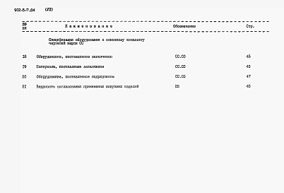 Альбом 7 Спецификации оборудования