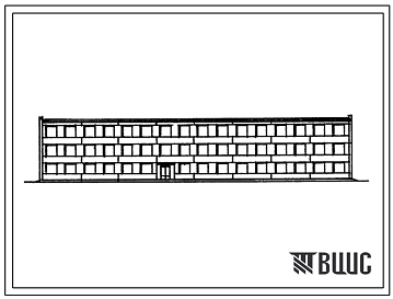 Типовой проект 416-1-108 Административно-бытовой корпус производственной базы на 600-800 скважин. Здания и сооружения (заводского изготовления) производственных баз нефтегазодобывающих управлений (ПБ НГДУ) на 200, 400, 600-800 и 1200 скважин