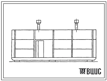 Типовой проект 402-2-57 Комплектно-блочные сооружения вспомогательного назначения для компрессорных станций магистральных газопроводов. Блок-бокс утилизационной станции. Тип II.