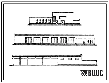 Типовой проект 411-2-7/70 Блок производственных зданий -деревообрабатывающая мастерская и сушилка по переработке 10000м3 сырья в год.