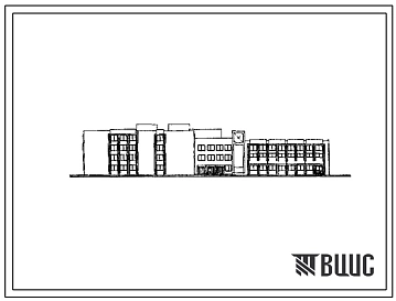 Типовой проект 224-1-405в.83 Общеобразовательная школа на 33 класса (стены кирпичные)