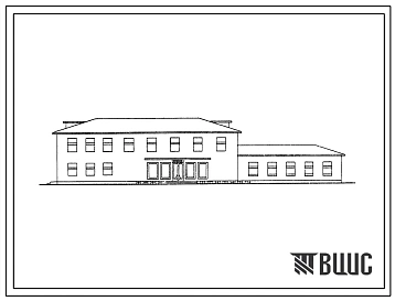 Типовой проект 264-21-10СП Кооперированное здание административного назначения (тип 3) с пристройкой здания АТС 100/2000 емкостью 500 номеров, для строительства в 3 и 4 строительно-климатических зонах, в районах с сейсмичностью 8 и 9 баллов, на просадочны