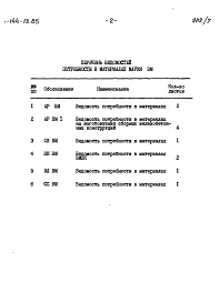 Альбом 7 Ведомость потребности в материалах