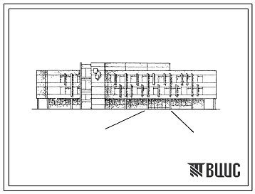 Типовой проект 232-2-40 Универсальное здание техникума и профтехучилища на 720 учащихся. Учебный и общественно-бытовой корпус в конструкциях ИИ-04.