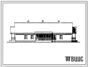 Типовой проект 181-219-19.84 Блокированный дом на 4 квартиры (двухкомнатных – 2, трехкомнатных – 2). Общая площадь 258 м2
