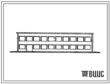 Типовой проект 416-1-59 Административно-бытовое здание для открытых стоянок на 200 грузовых автомобилей. Стены из кирпича