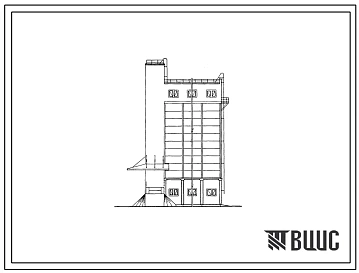 Типовой проект 817-94 Склады концентрированных кормов емкостью 500, 1000 и 1500 тонн со сборными силосами.