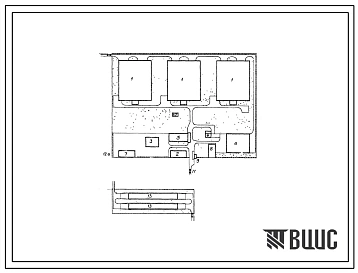 Типовой проект 819-230 Птицеферма на 1 млн. бройлеров в год без родительского стада. Схема генплана