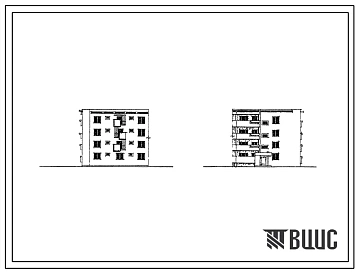 Типовой проект 77-016сп Четырехэтажная блок-секция торцевая левая на 8 квартир для строительства в районах с сейсмичностью 8 и 9 баллов.