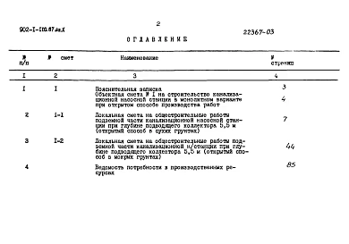 Альбом 10 Сметы. Подземная часть