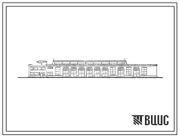 Типовой проект 411-1-33 Ремонтно-механическая мастерская в блоке с гаражом для леспромхозов с объемом вывозки древесины 500 тыс. м? в год. Ремонтно-гаражный блок.